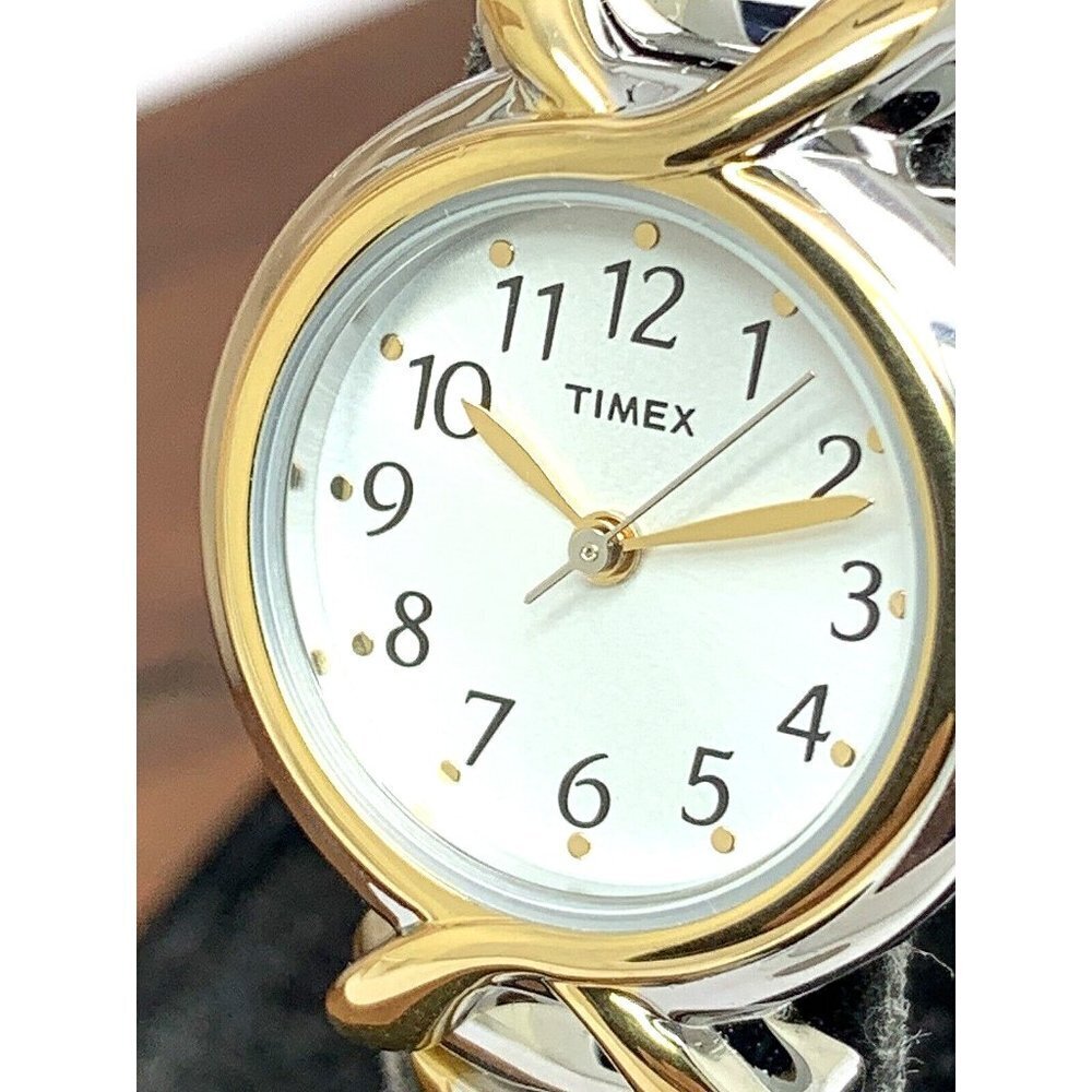 Timex Women's Watch T21854 Quartz Two Tone Stainless Steel Expansion Ban…